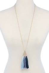 Multi Color Tassel Necklace